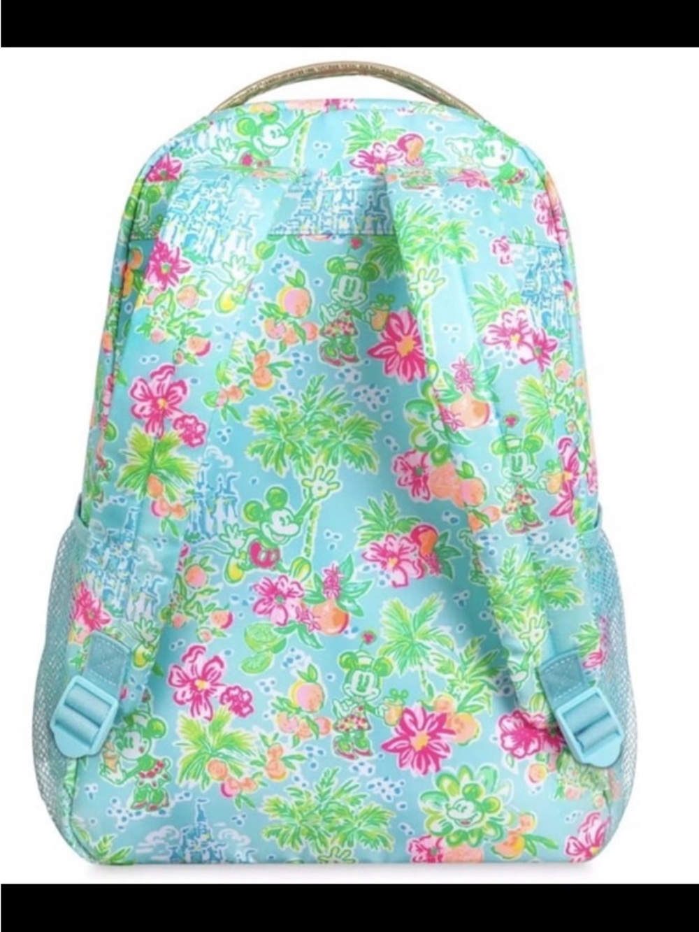 Disney Parks x Lilly Pulitzer Backpack Mickey & Minnie Mouse Cinderella Castle - Picture 6 of 12
